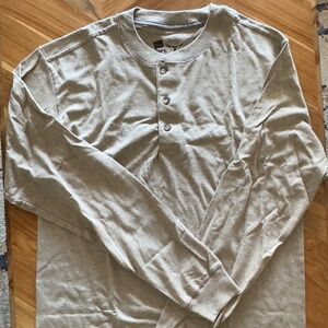 New Hanes Beefy‑T Men’s Heavyweight Tee – Pebblestone Crossdye – Size M